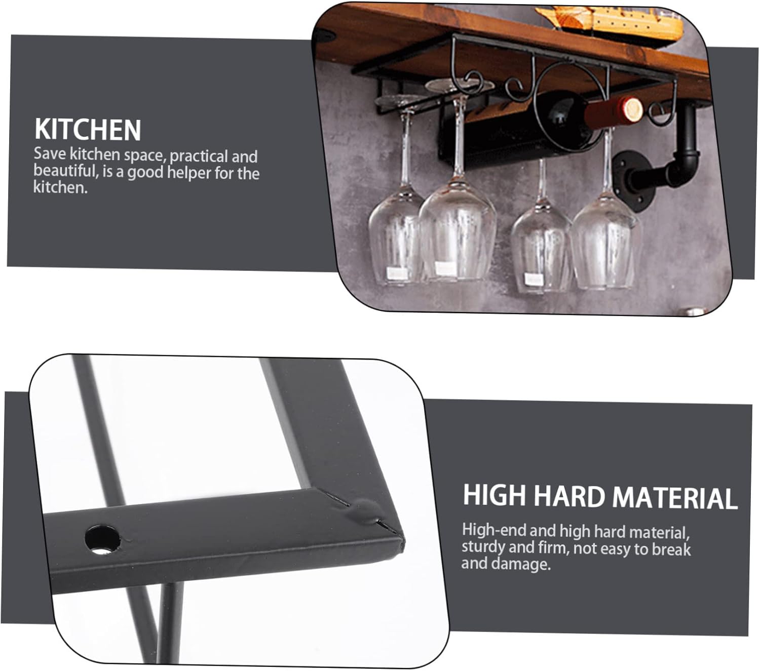 ABOOFAN 1pc Red Wine Glass Holder Countertop Rack