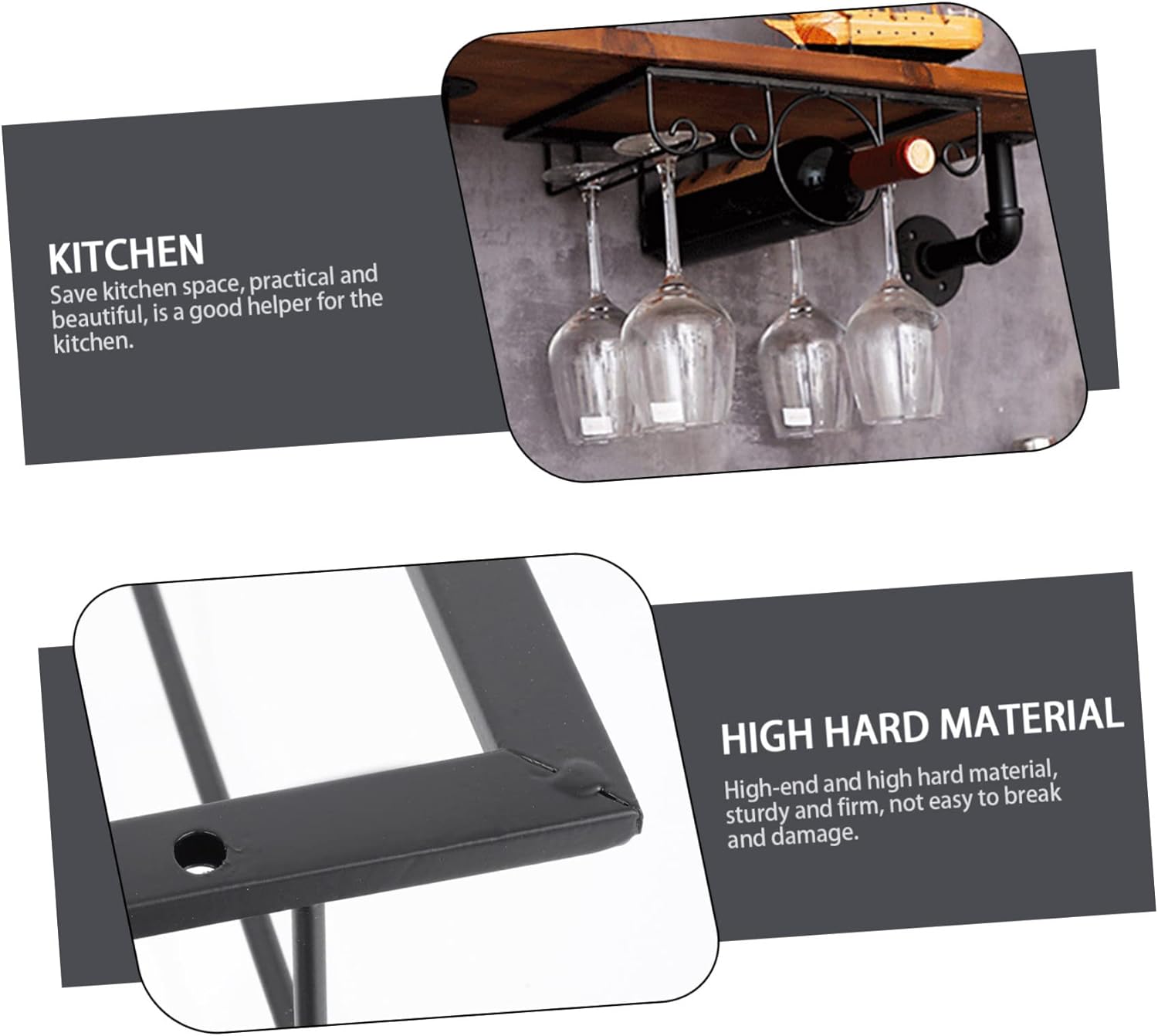 Zerodeko 1Pc Draining Rack for Wine Glasses