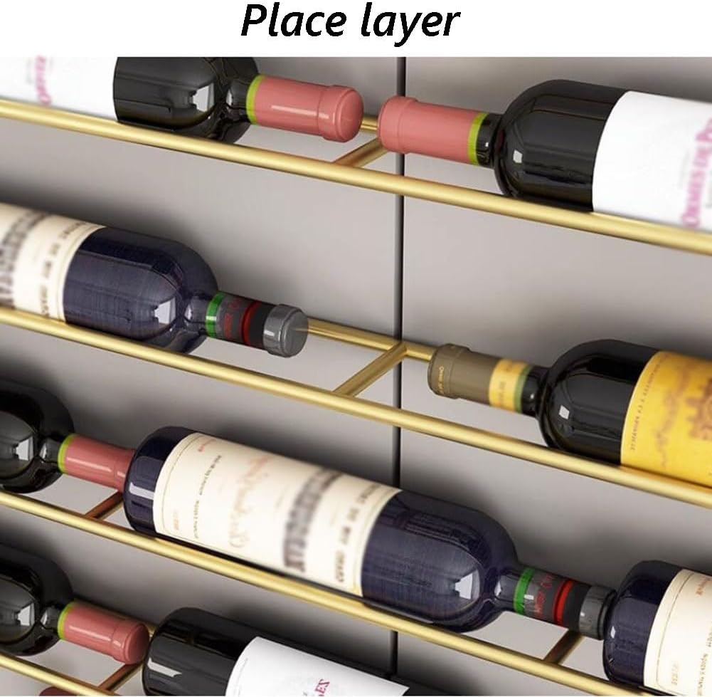 SilteD Wall-Mounted Wine Racks 80x75cm Iron Metal Display