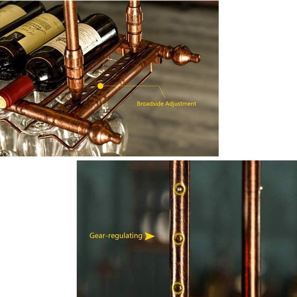 LUCEAE Adjustable Height Wall Wine Rack