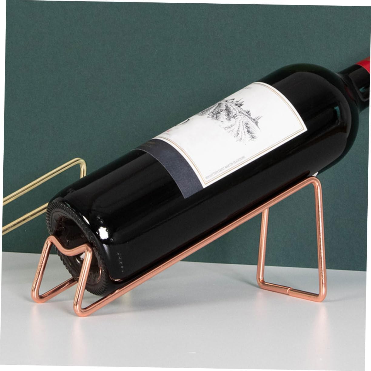 Wakauto 5pcs Metal Wine Holder for Kitchen and Bar Storage