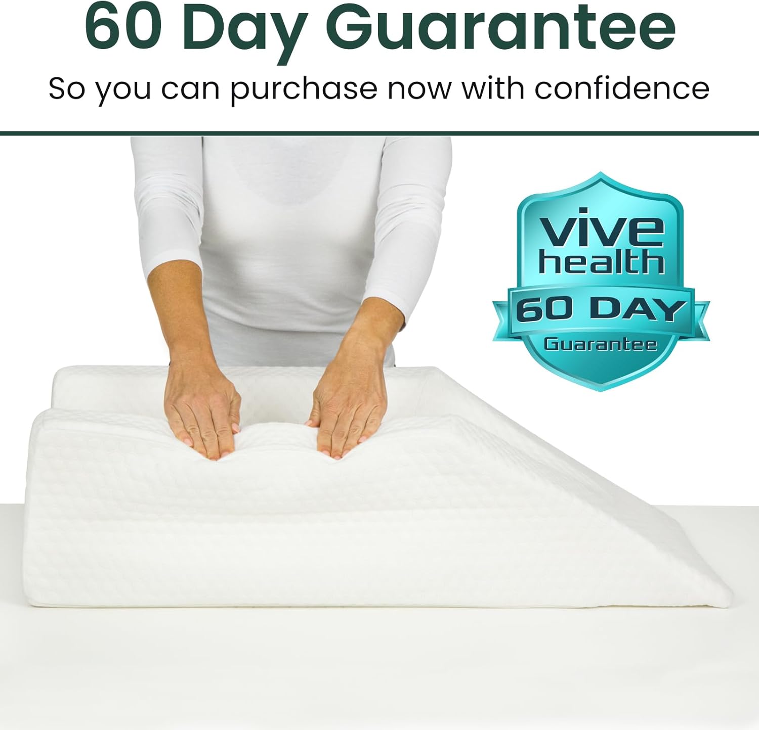 Xtra-Comfort Leg Elevation Pillow for Knee Swelling Post Surgery Relief