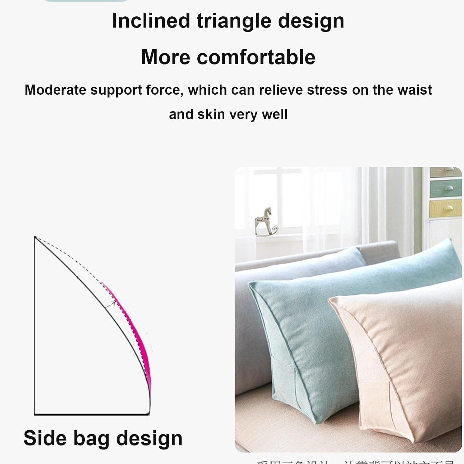 yonwait Wedge Pillow for Bed and Sofa Support