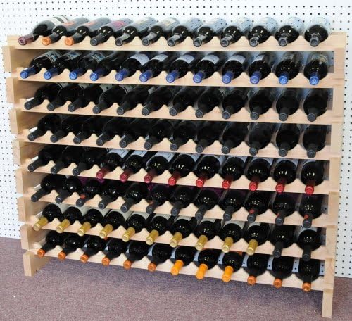 Wine Rack Wood - 48 Bottles Modular Storage