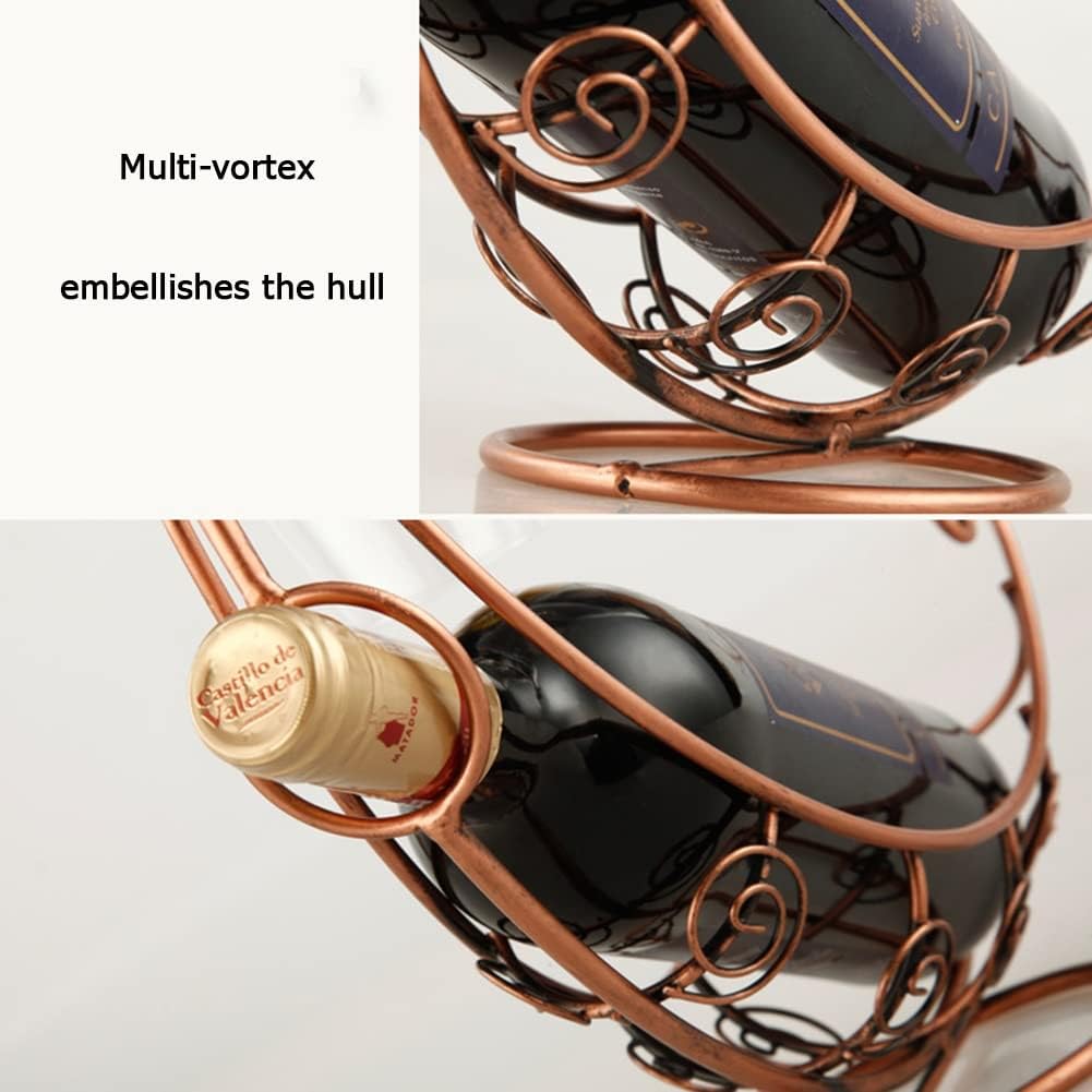 NWB Gold Metal Wine Glass Holder with 4 Hooks 1