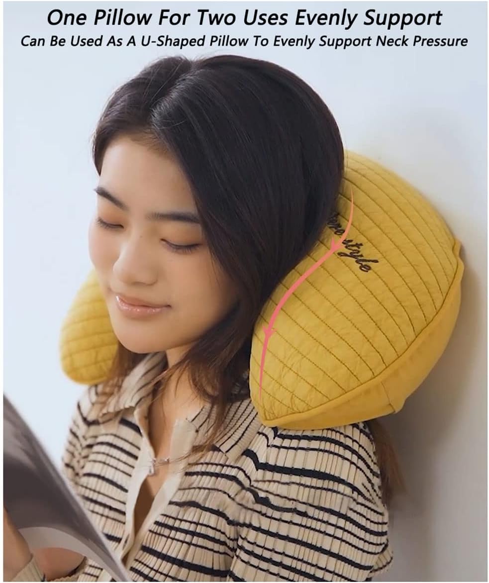 ZHIWEIKJ Buckwheat Neck Pillow for Sleep and Travel
