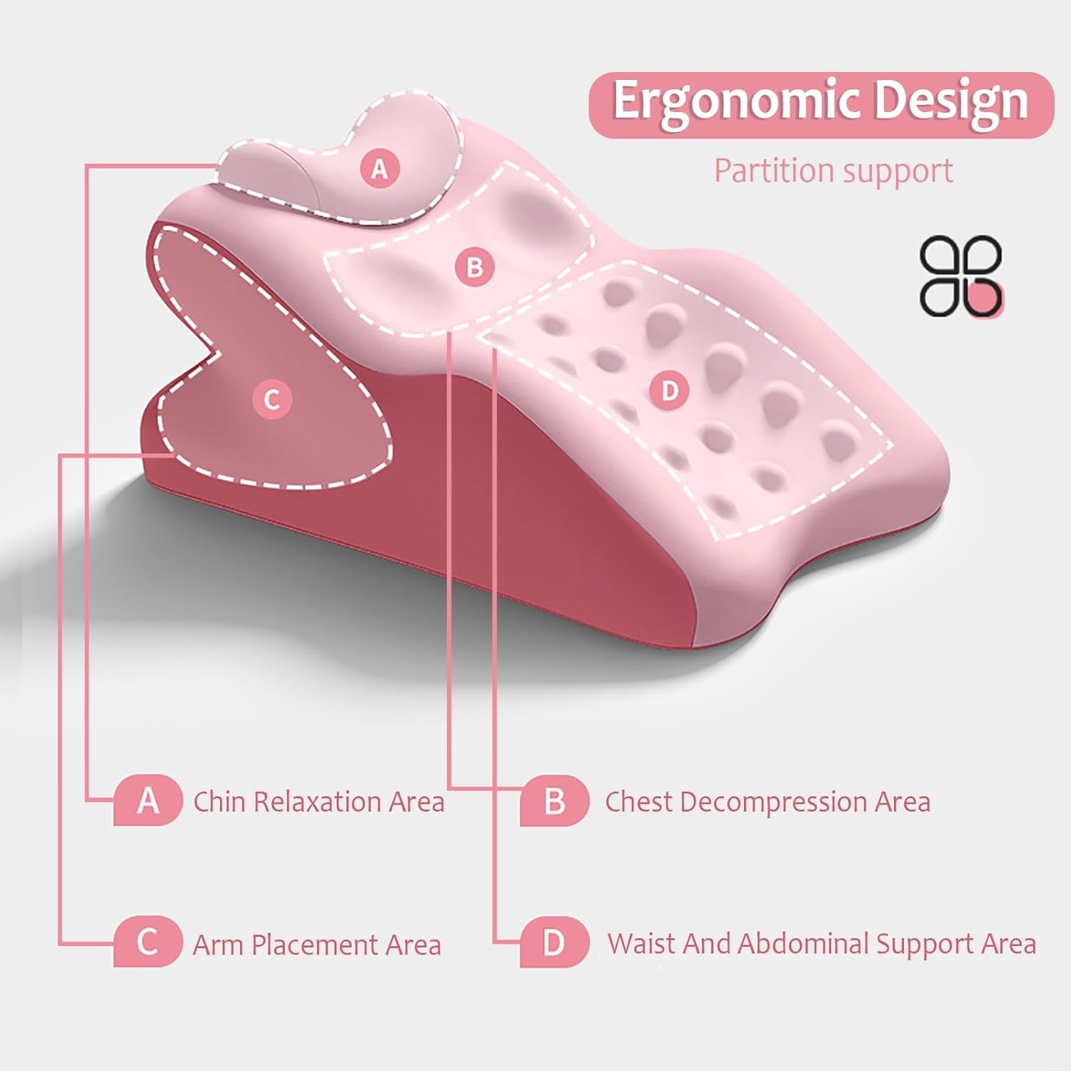 JYHHCYS Multifunctional Prone Pillow for Reading and Sleeping