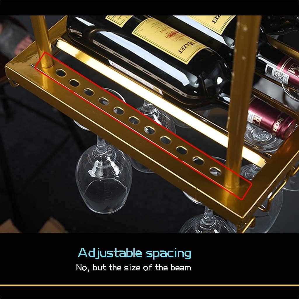 Adjustable Wall-Mounted Wine Rack Holder for Bars and Restaurants