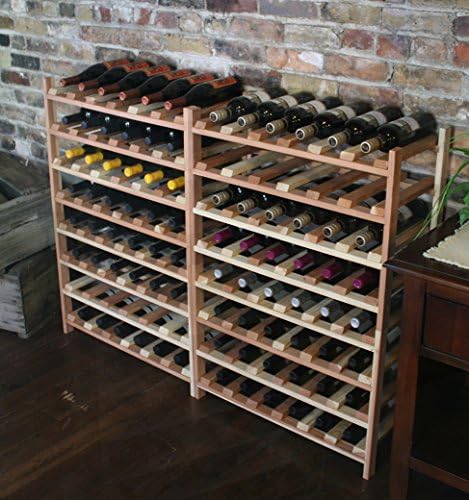 Creekside 24-Bottle Wine Shelves Redwood