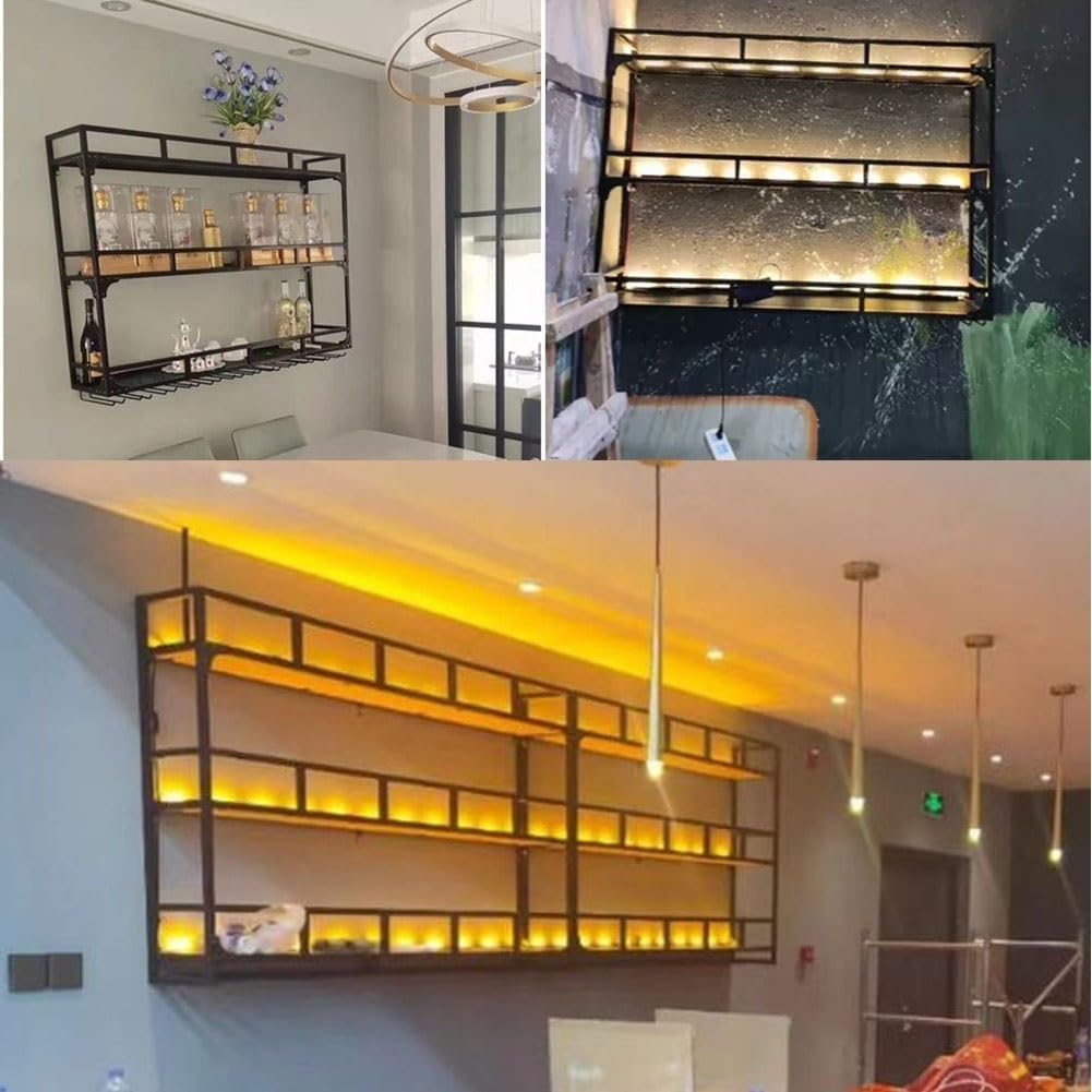SilteD Wall-Mounted Wine Rack Metal Holder 1