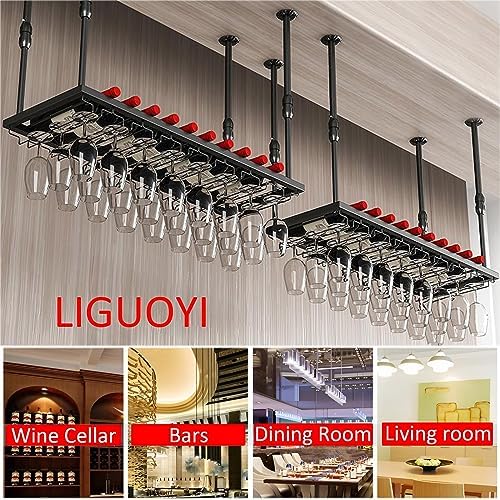 LIGUOYI Ceiling Wine Glass Holder Rack