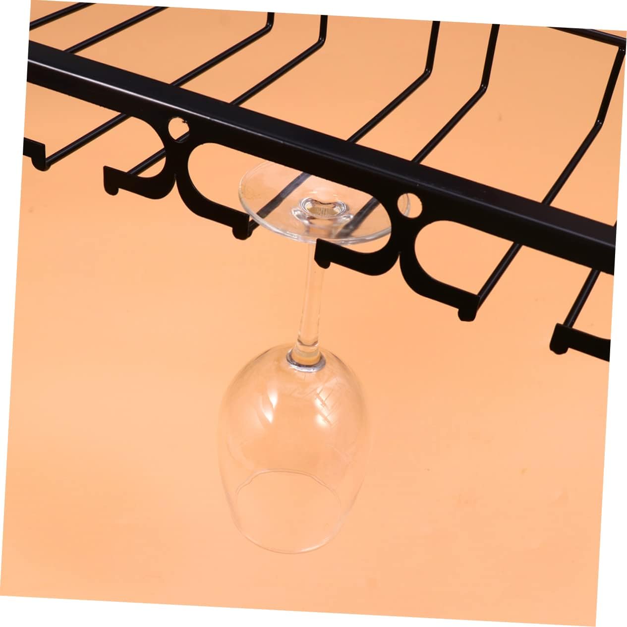 Zerodeko Iron Wine Cup Holder Rack - Stylish Stemware Display Shelf