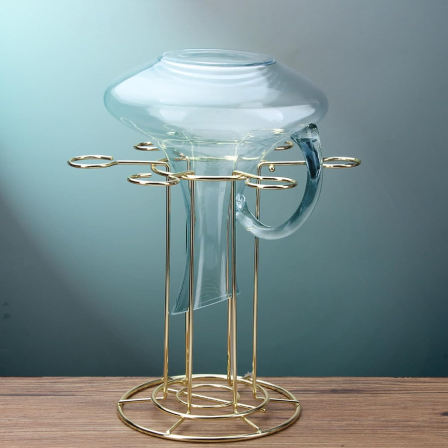 Lmbabter Gold Wine Glass Rack for Home Bar
