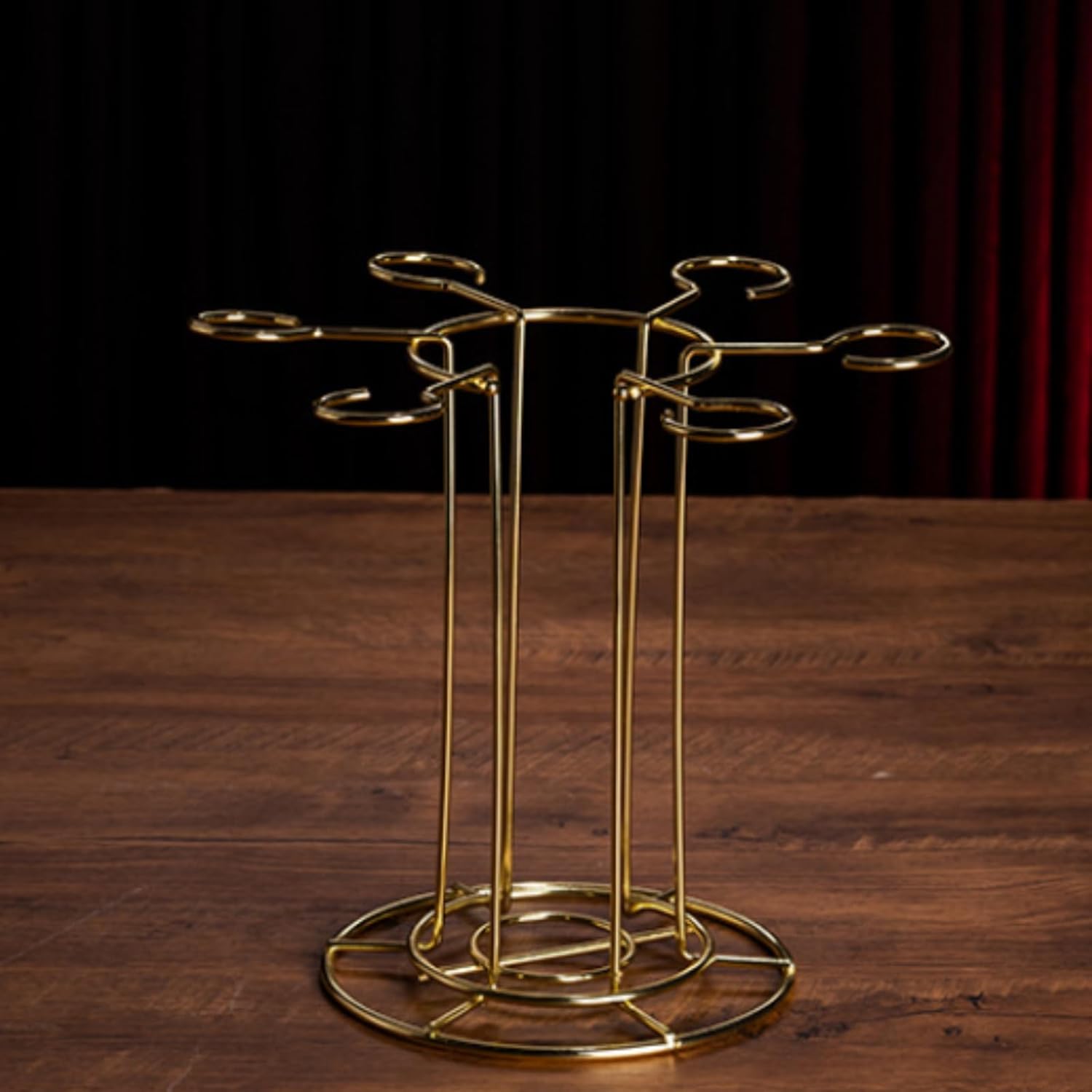 Lmbabter Gold Wine Glass Rack for Home Bar