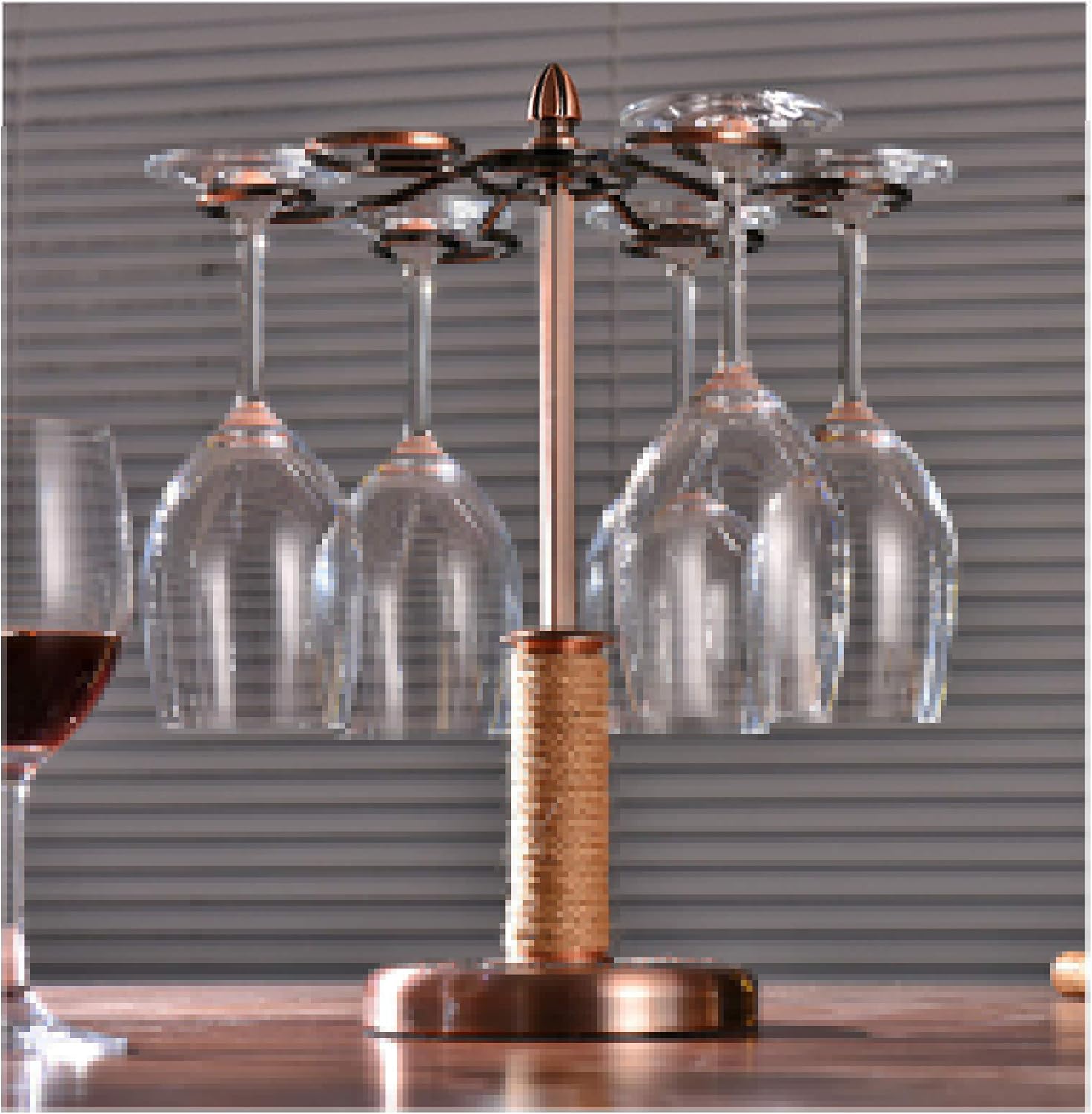 Industrial Wine Glass Holder for 6 Glasses