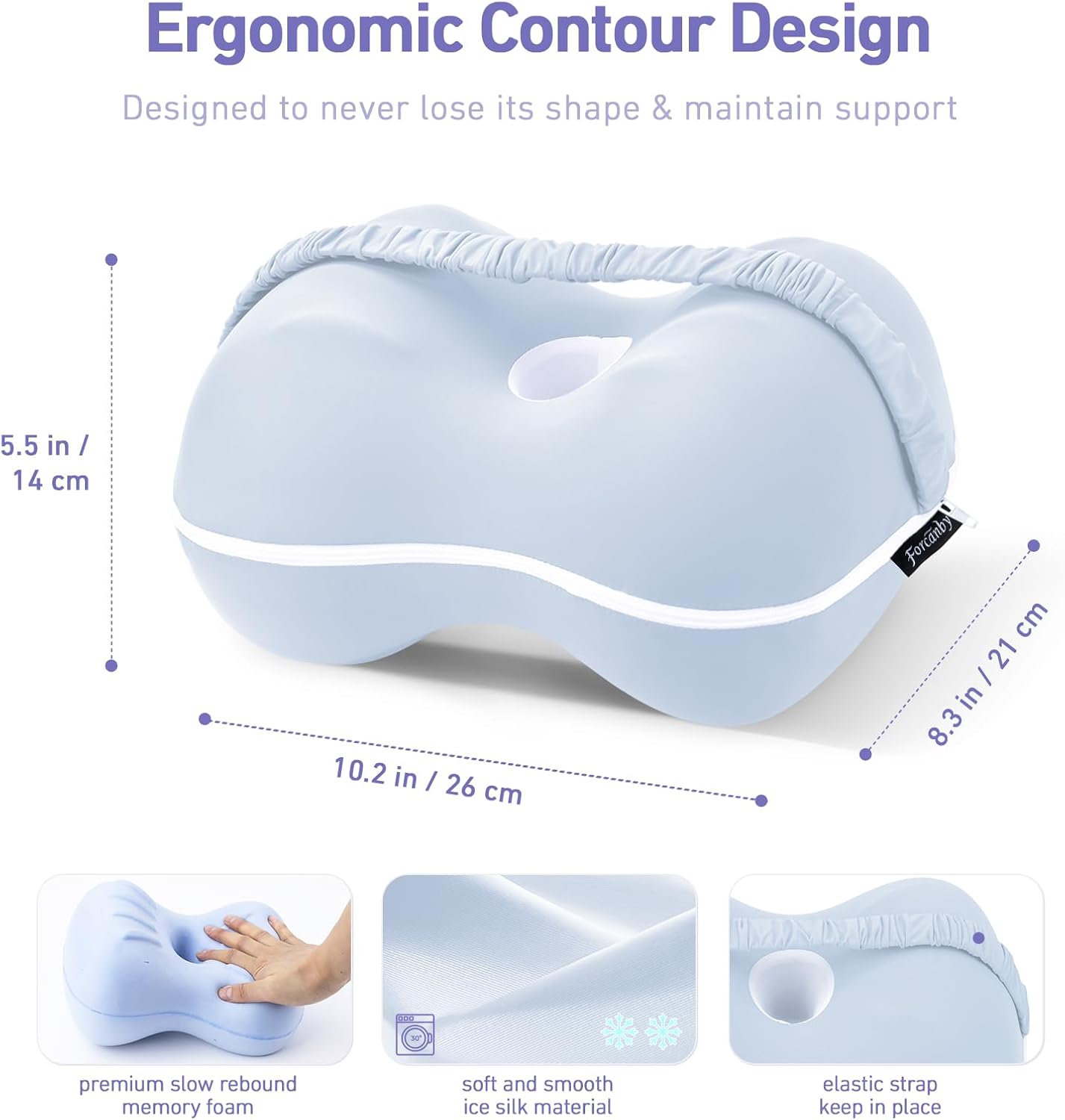 Forcanby Leg Knee Pillow for Side Sleepers 1
