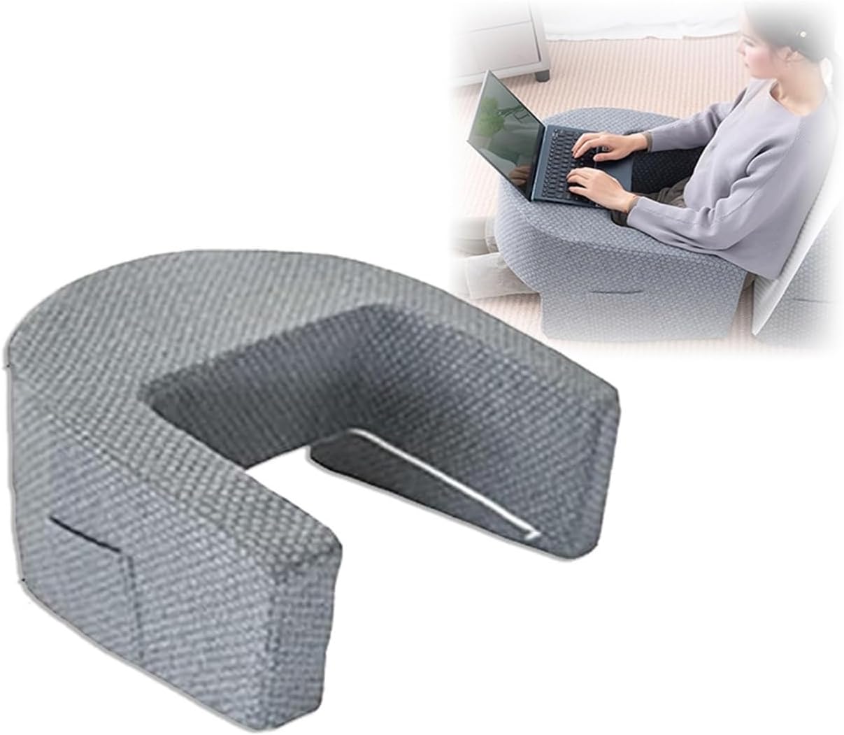 Ergonomic Reading Pillow with Large Desktop and Soft Foam Support