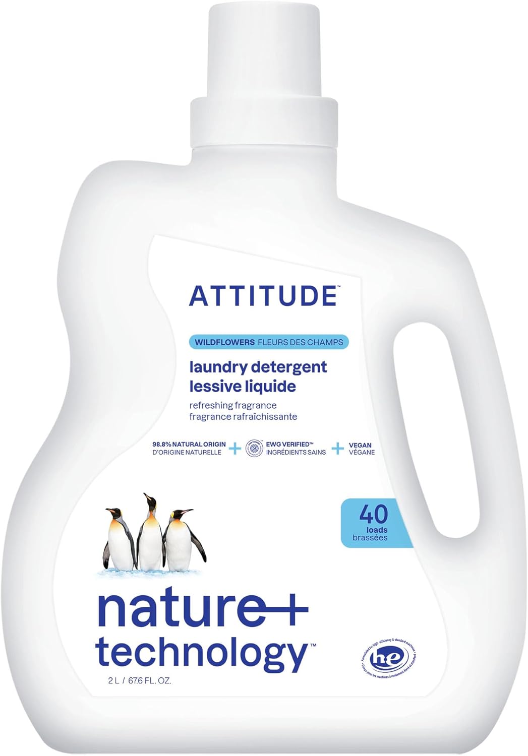 ATTITUDE Liquid Laundry Detergent 40 Loads 676 Fl Oz 1