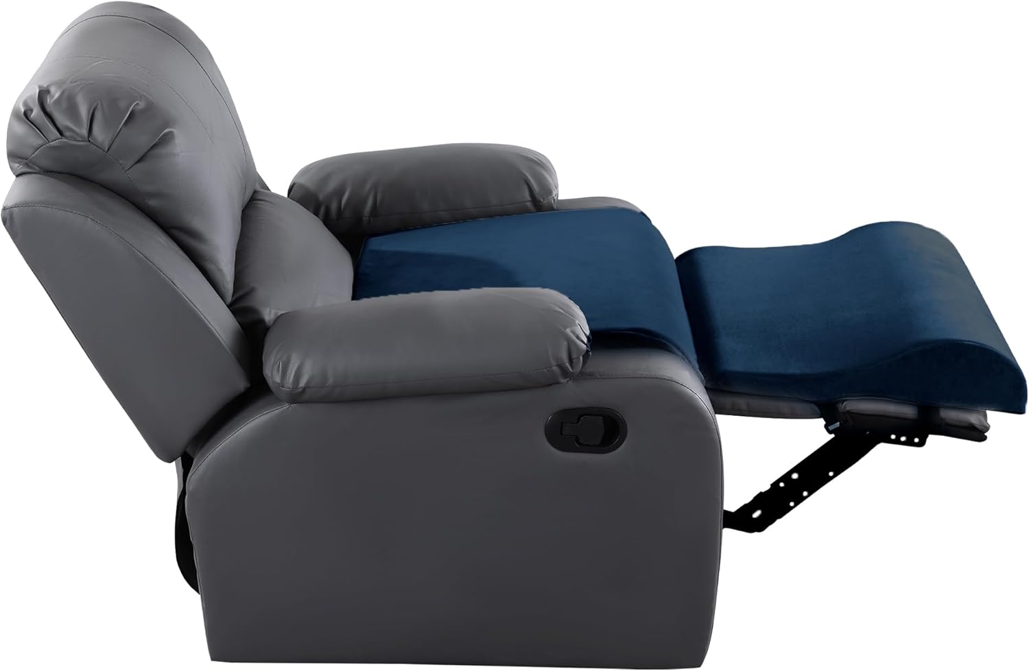 HOMBYS Foam Recliner Cushion with Leg Pillow - Sapphire Blue