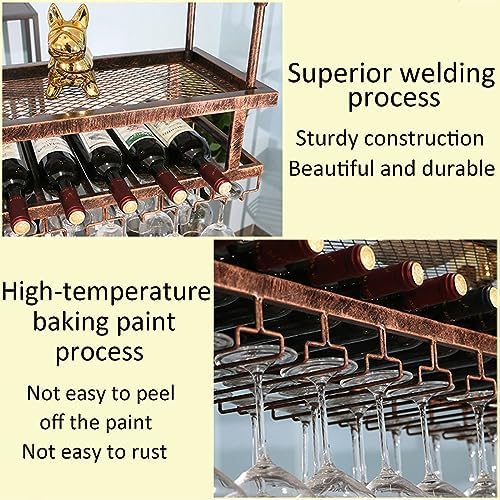 LIGUOYI Adjustable Ceiling Wine Glass Rack