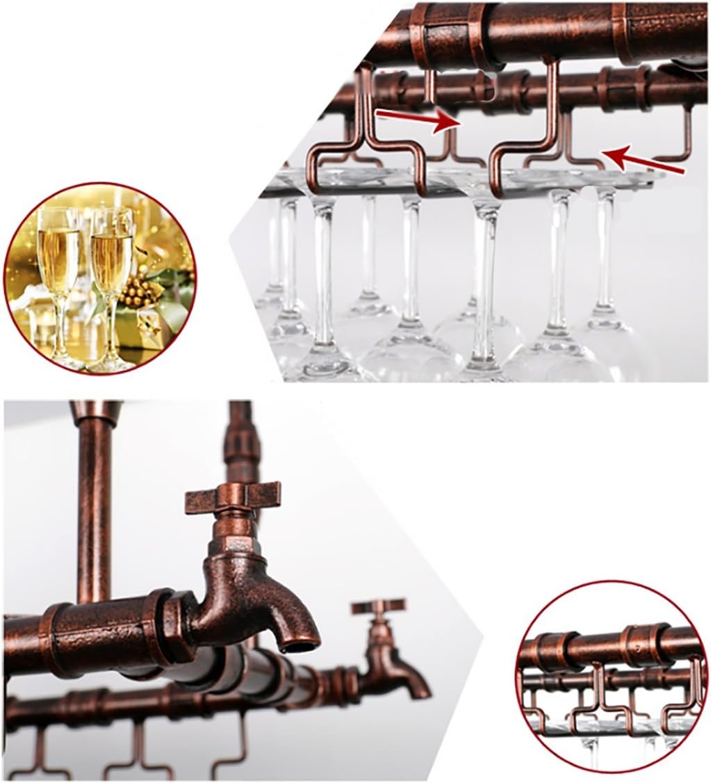 ZJDYDY Wall-Mounted Wine Rack with Double Layer