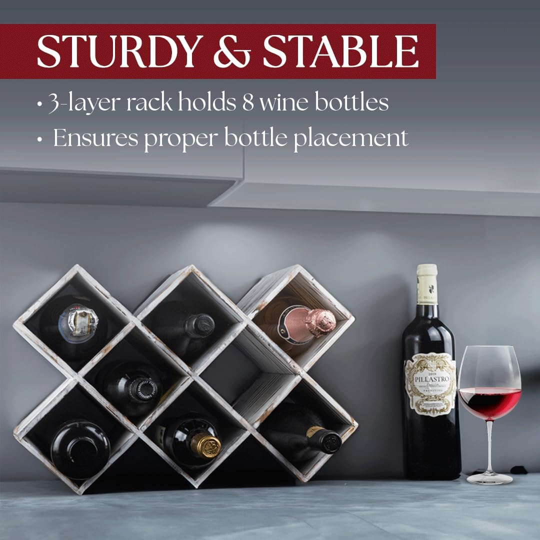 Penitent Man Trading Co Wooden Wine Rack