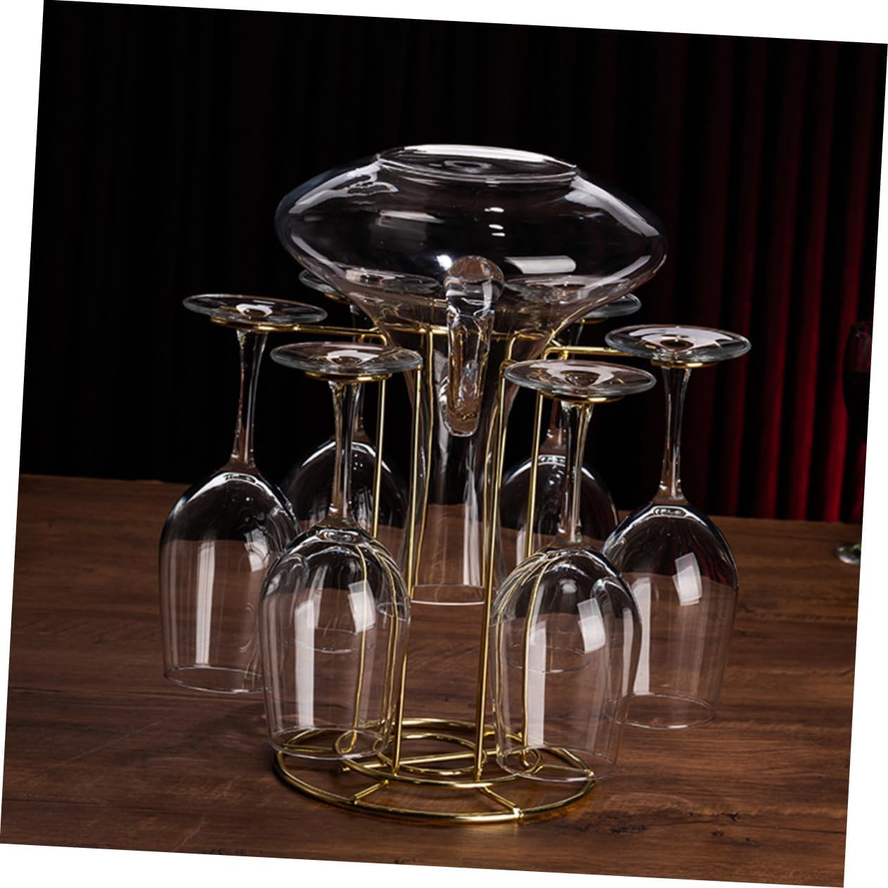 Alipis Iron Wine Glass Rack for Kitchen Storage