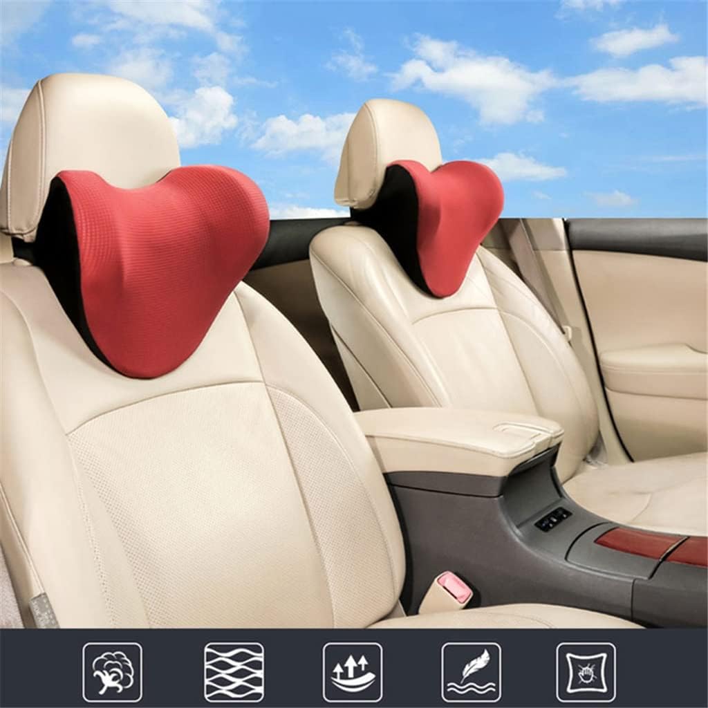 NSUQOA Mesh Headrest Neck Pillow for Auto Travel Comfort