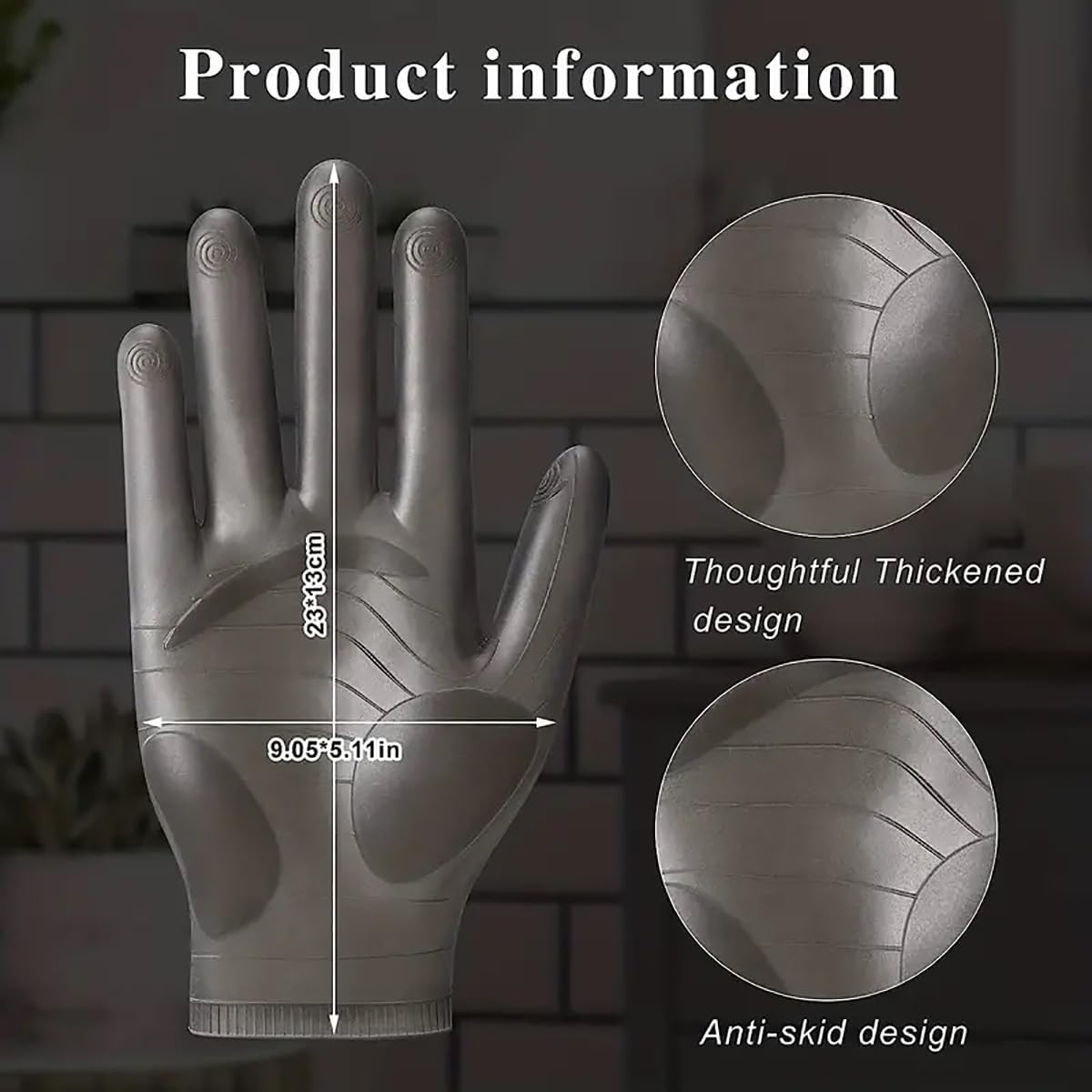 vodvob Reusable Silicone Gloves for Epoxy Resin Cleaning and Dishwashing