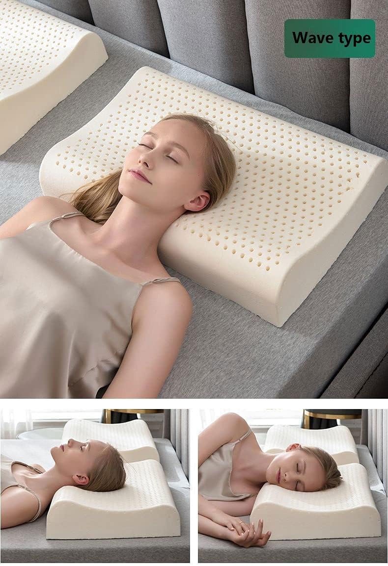 Ergonomic Latex Pillow for Neck and Back Support