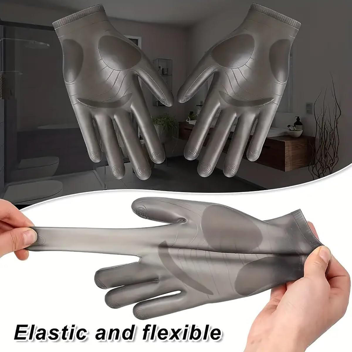 vodvob Reusable Silicone Gloves for Epoxy Resin Cleaning and Dishwashing