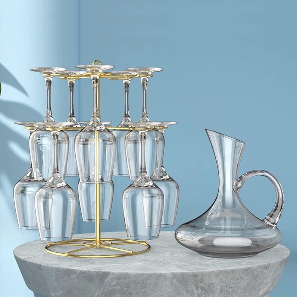 FaLKiN Wine Glass Rack with 10 Rotating Hooks 1