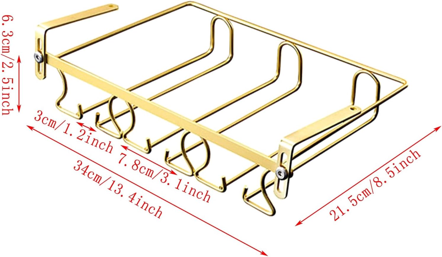 Adjustable Wine Glass Holder No Drilling for Cabinet and Bar 1