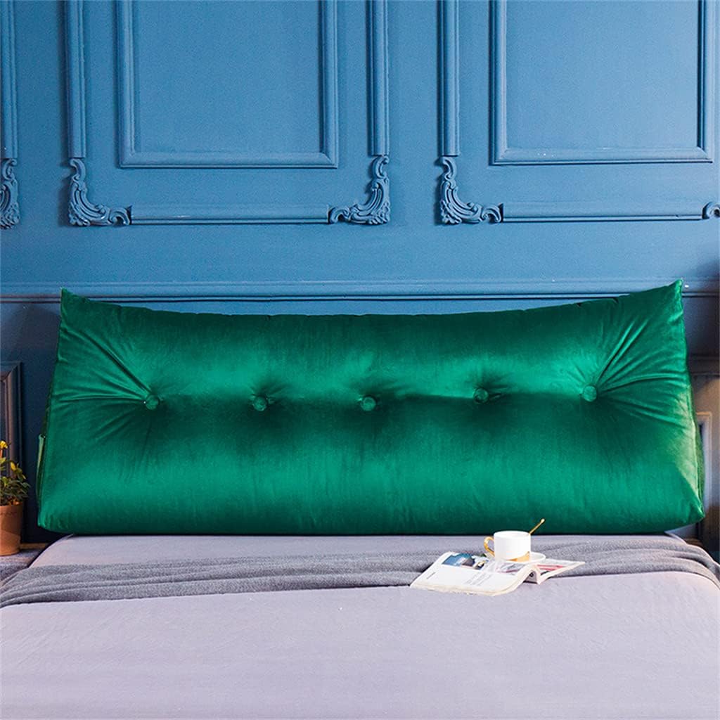 ZZYK Fleece Reading Pillow with Headboard Support 24inch Green