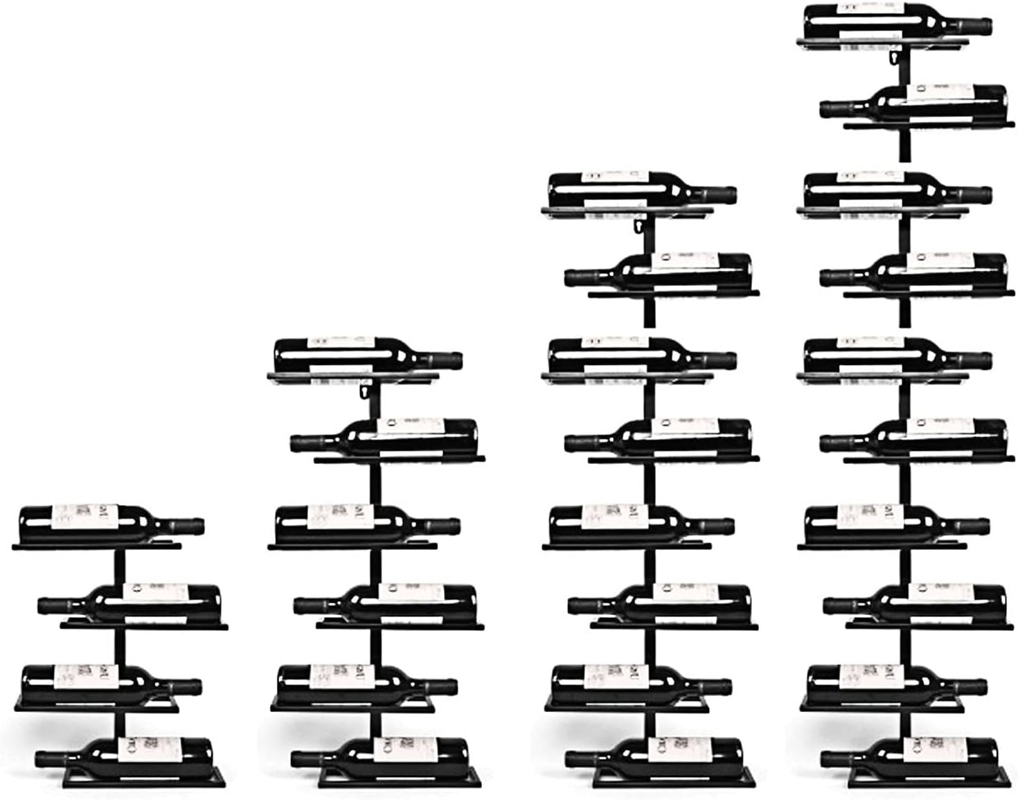 ZJDYDY Wall-Mounted Wine Rack with 10 Bottles Capacity
