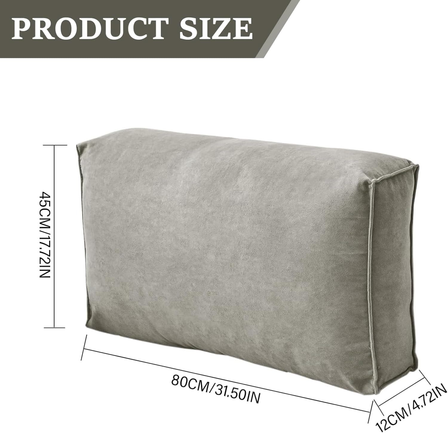 Chenille Reading Pillow for Bedside Sofa Car