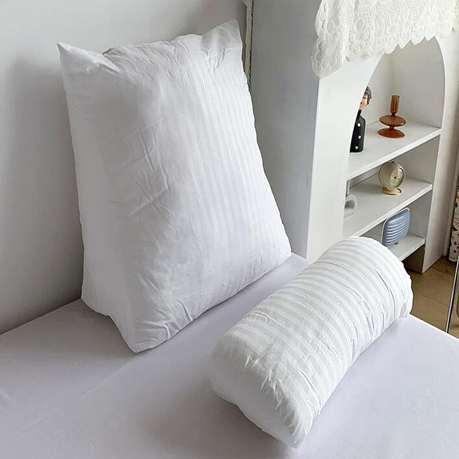 ZZYK Triangular Headboard Backrest Pillow - Grey 177 Adjustable Comfort Support