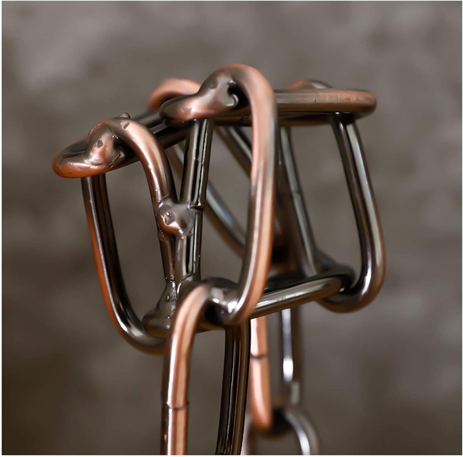 BOCbco Bronze Wine Rack with 6 Bottle Capacity