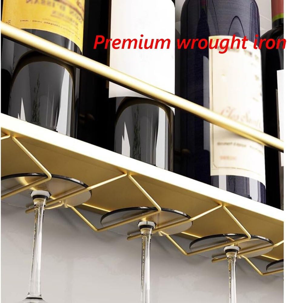 SilteD Wall-Mounted Wine Racks 80x75cm Iron Metal Display