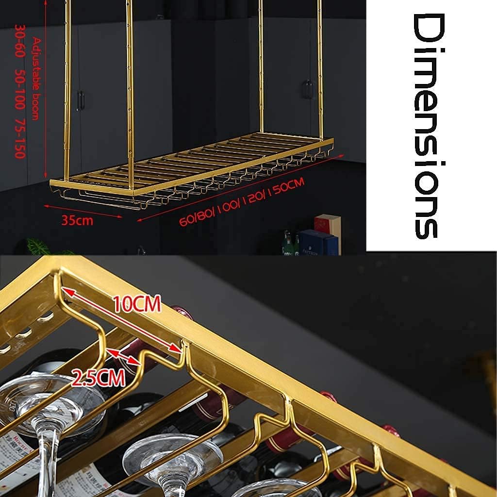 Adjustable Wall-Mounted Wine Rack Holder for Bars and Restaurants