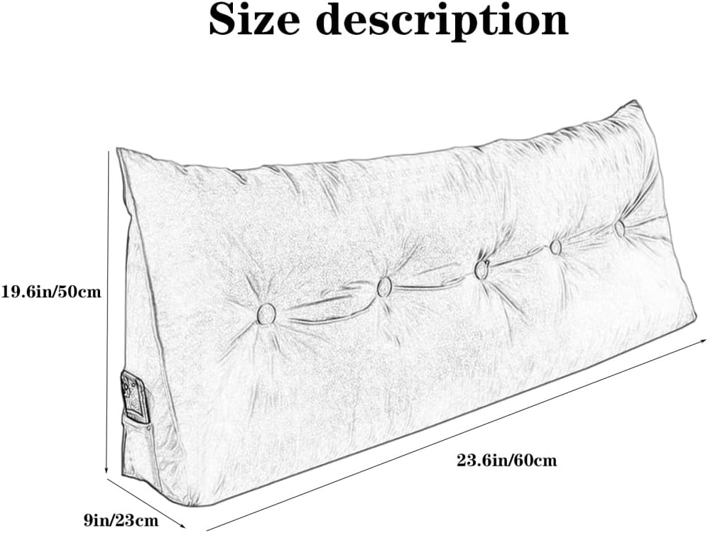 ZZYK Triangular Reading Pillow Fleece Cushion