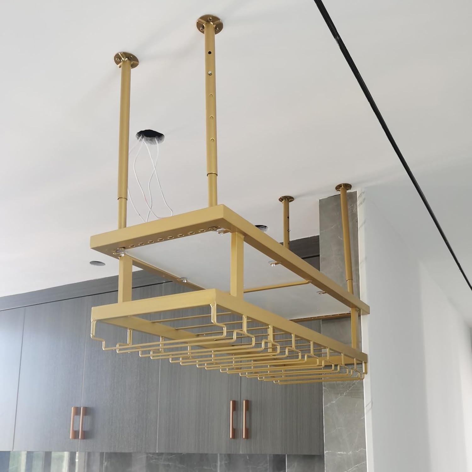 SAGIDAR Ceiling Wine Glass Rack Holder