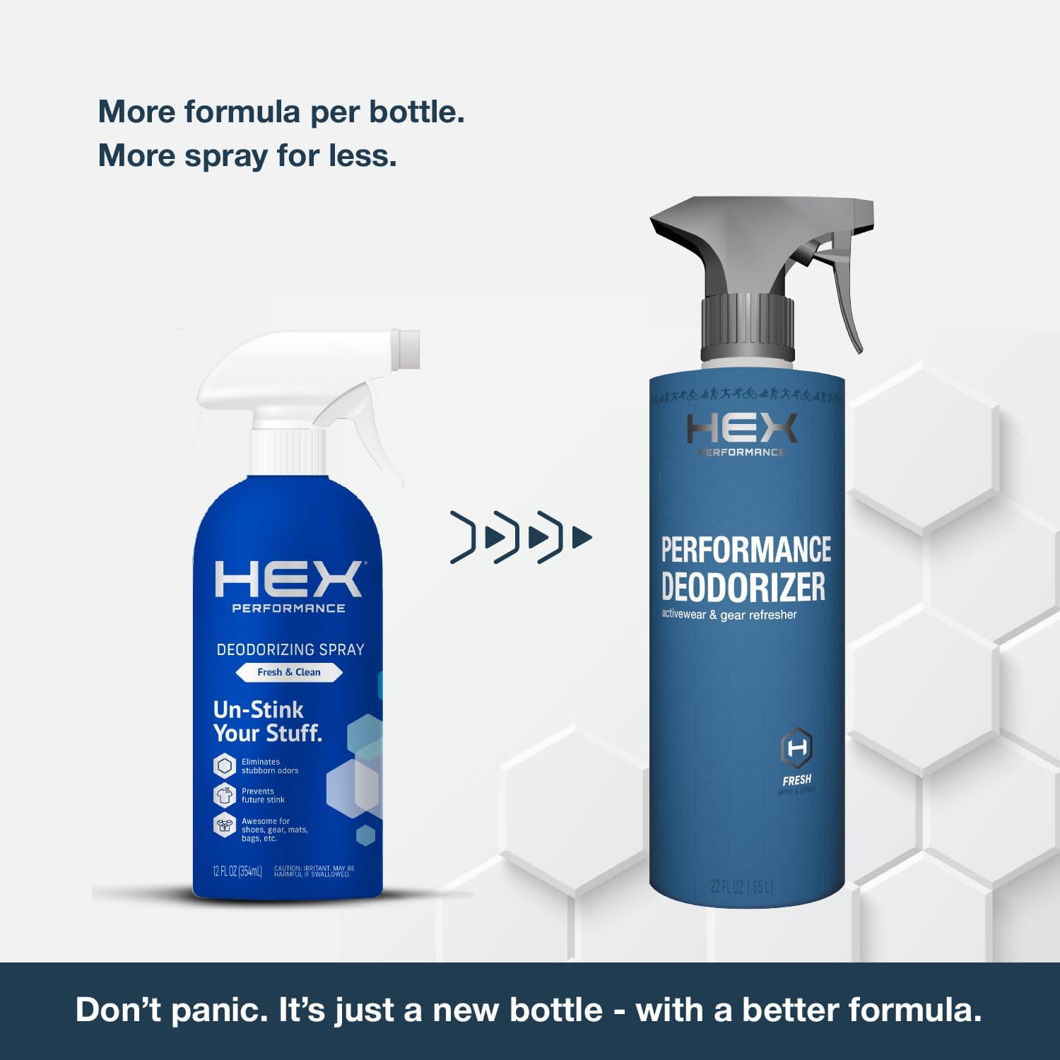 HEX Performance Deodorizing Spray 44oz Pack of 2