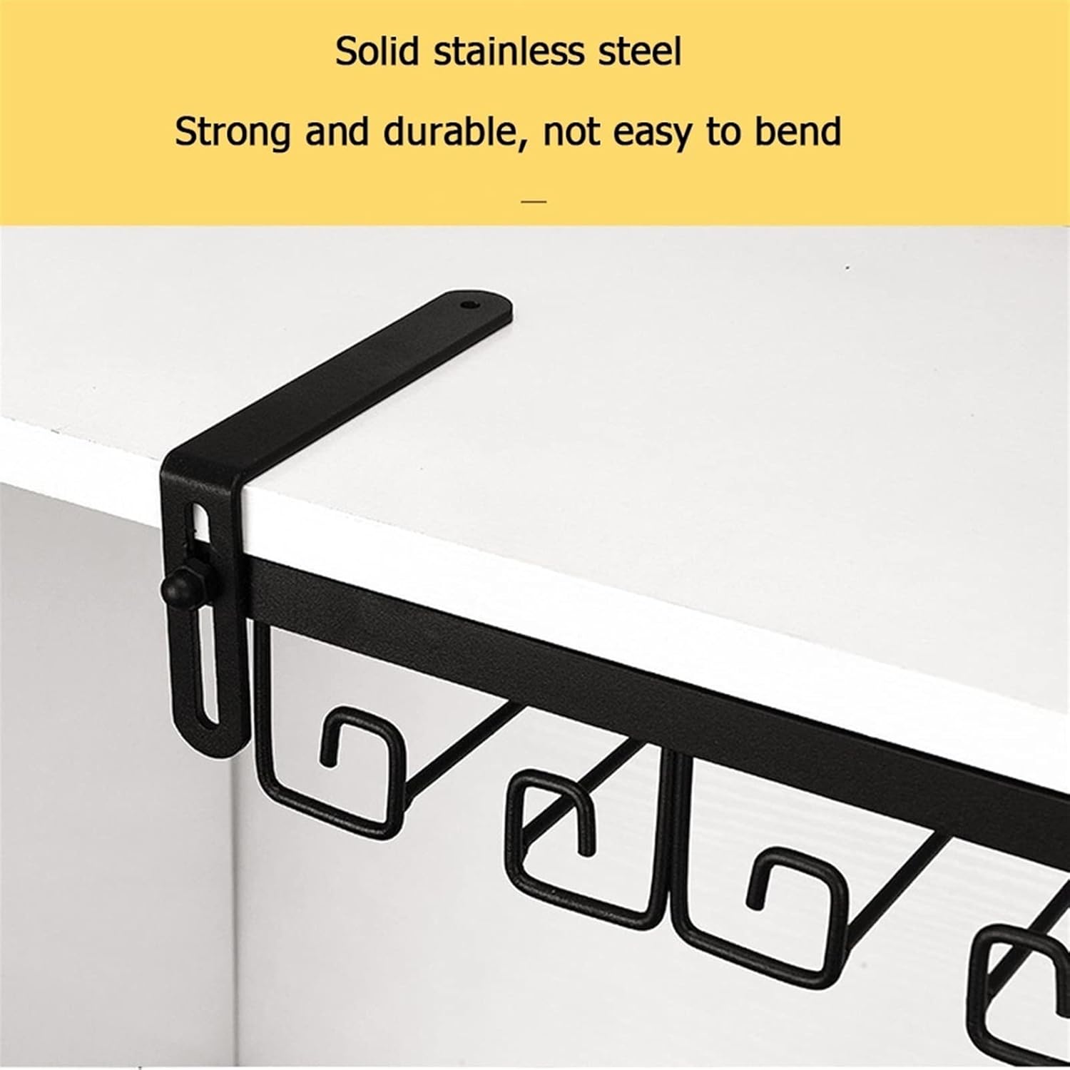 Adjustable Metal Wine Glass Rack for Cabinet and Kitchen