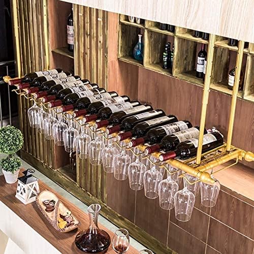 Adjustable Wall-Mounted Wine Rack for Bar and Kitchen