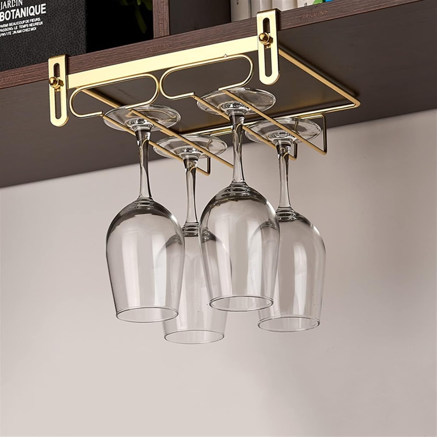 Adjustable Wine Glass Rack for Kitchen and Bar