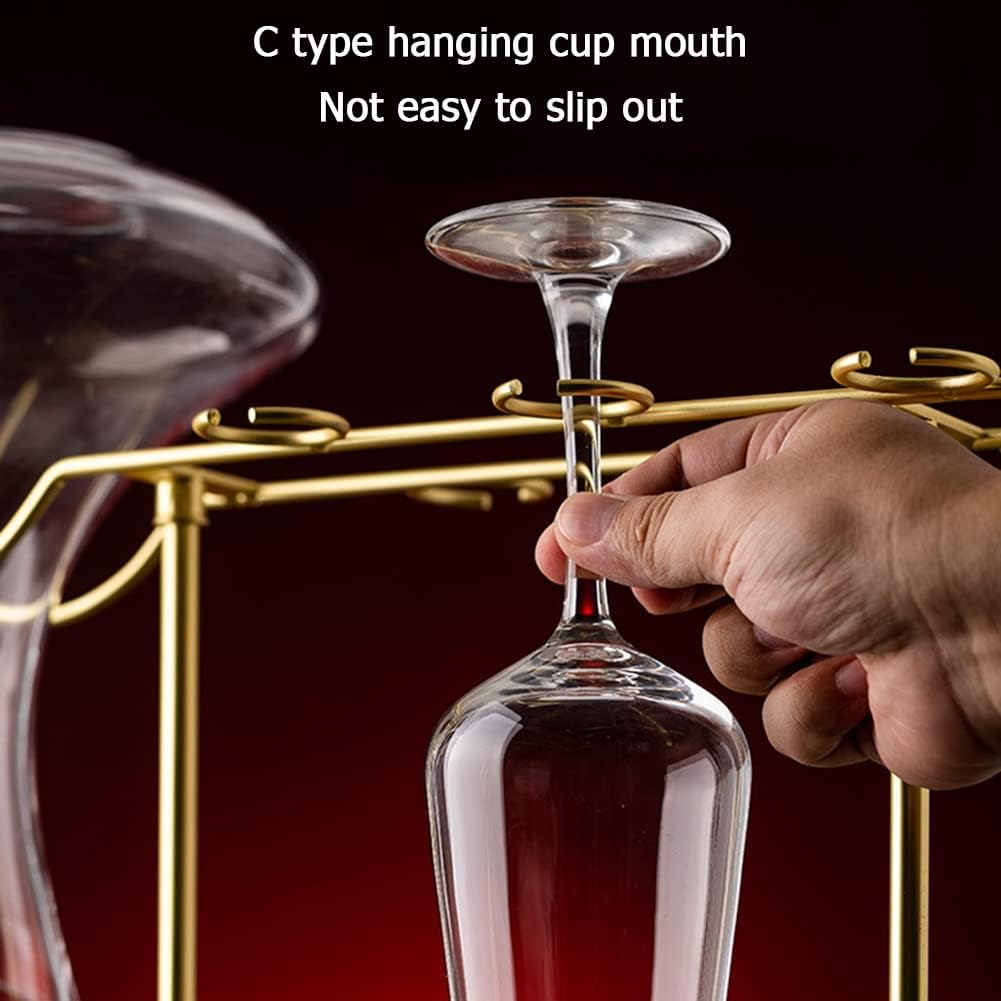 NWB Freestanding Wine Glass Holder with Decanter