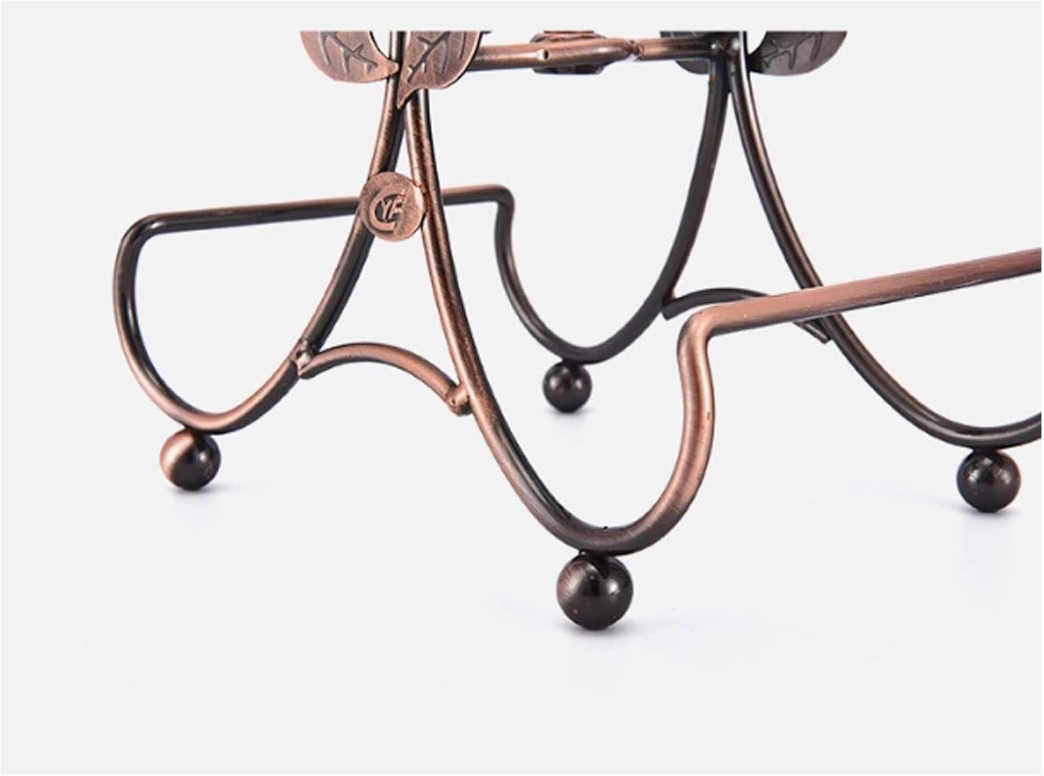 BOCbco Countertop Wine Rack Holder - 6 Glasses 2 Bottles