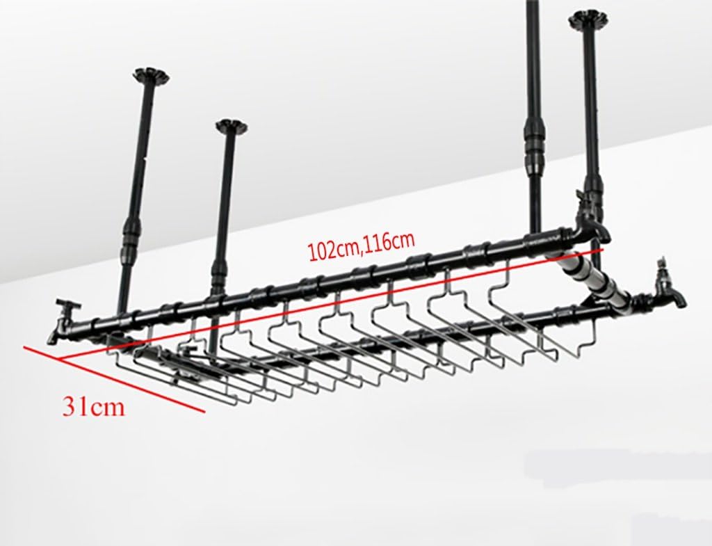 ZJDYDY Wall-Mounted Wine Rack with Double Layer
