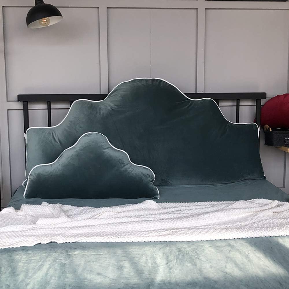 RUYII Velvet Reading Pillow with Zipper Design Green